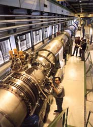 LHC string prototype on its test bench